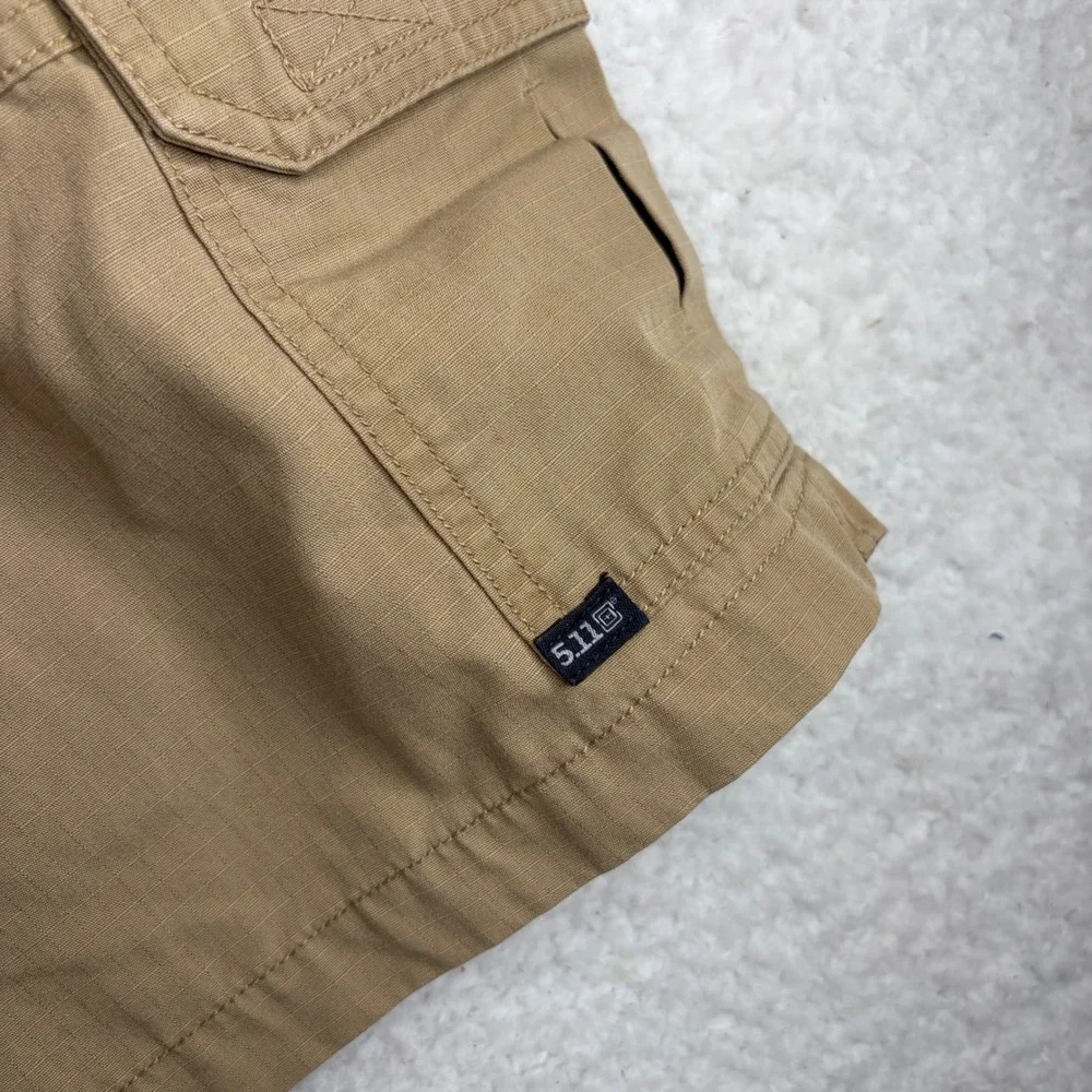5.11 Tactical Series Mens Tan Taclite Pro Shorts Cargo Shorts Style 73287 32